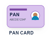 PAN card sample icon